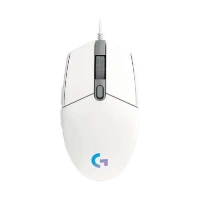 Chuột chơi game có dây Logitech G203 Lightsync-Trắng